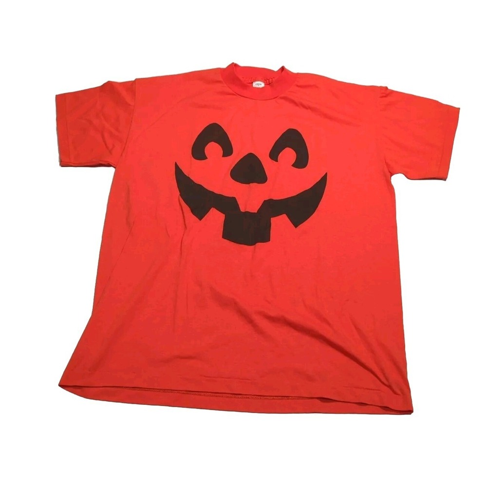 Halloween Jack O' Lantern T-Shirt XL Hallmark Cars Single Stitch Vintage